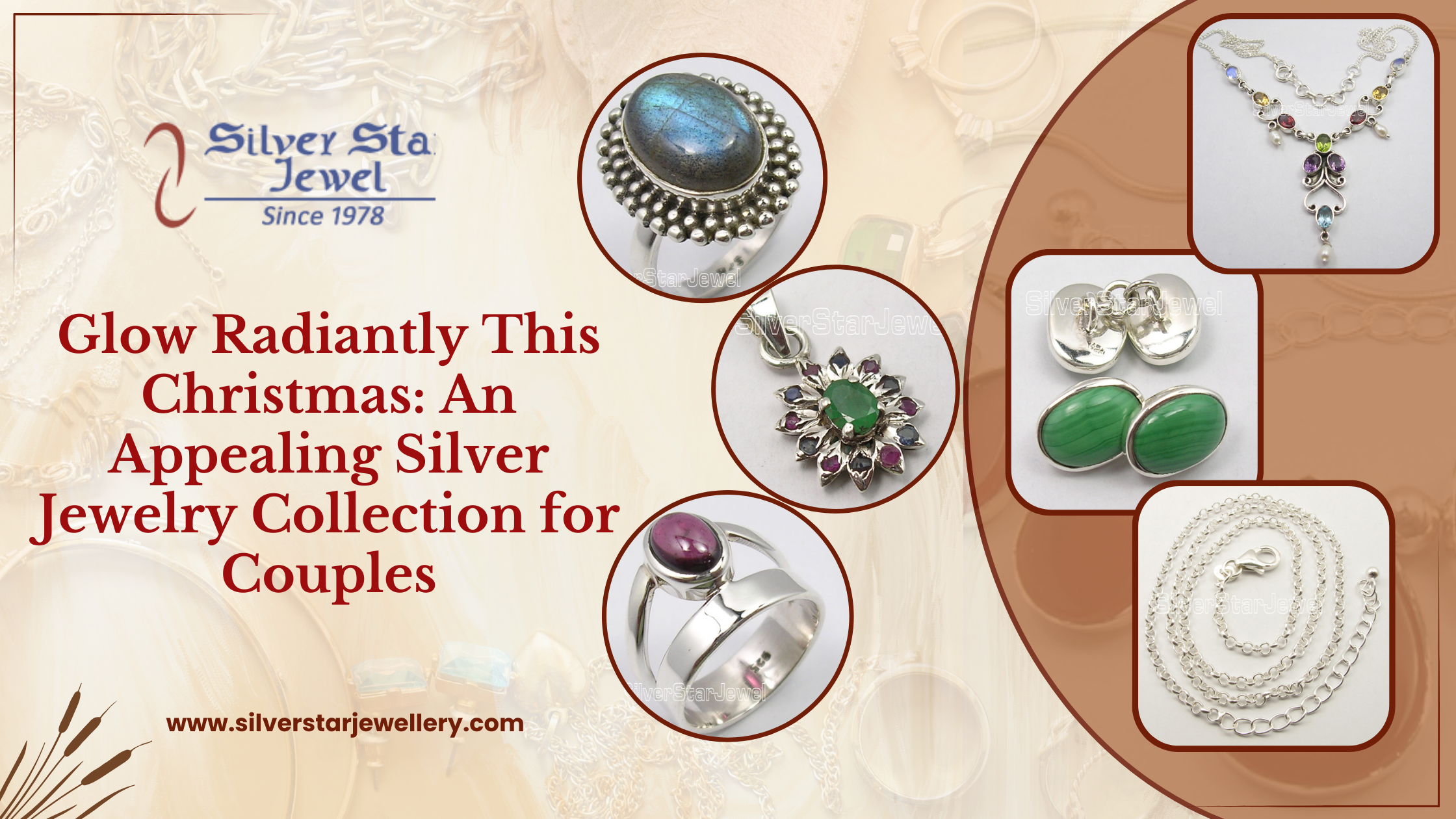 Glow Radiantly This Christmas: An Appealing Silver Jewelry Collection for Couples