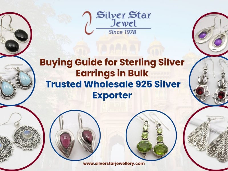 Buying Guide for Sterling Silver Earrings in Bulk Trusted Wholesale 925 Silver Exporter