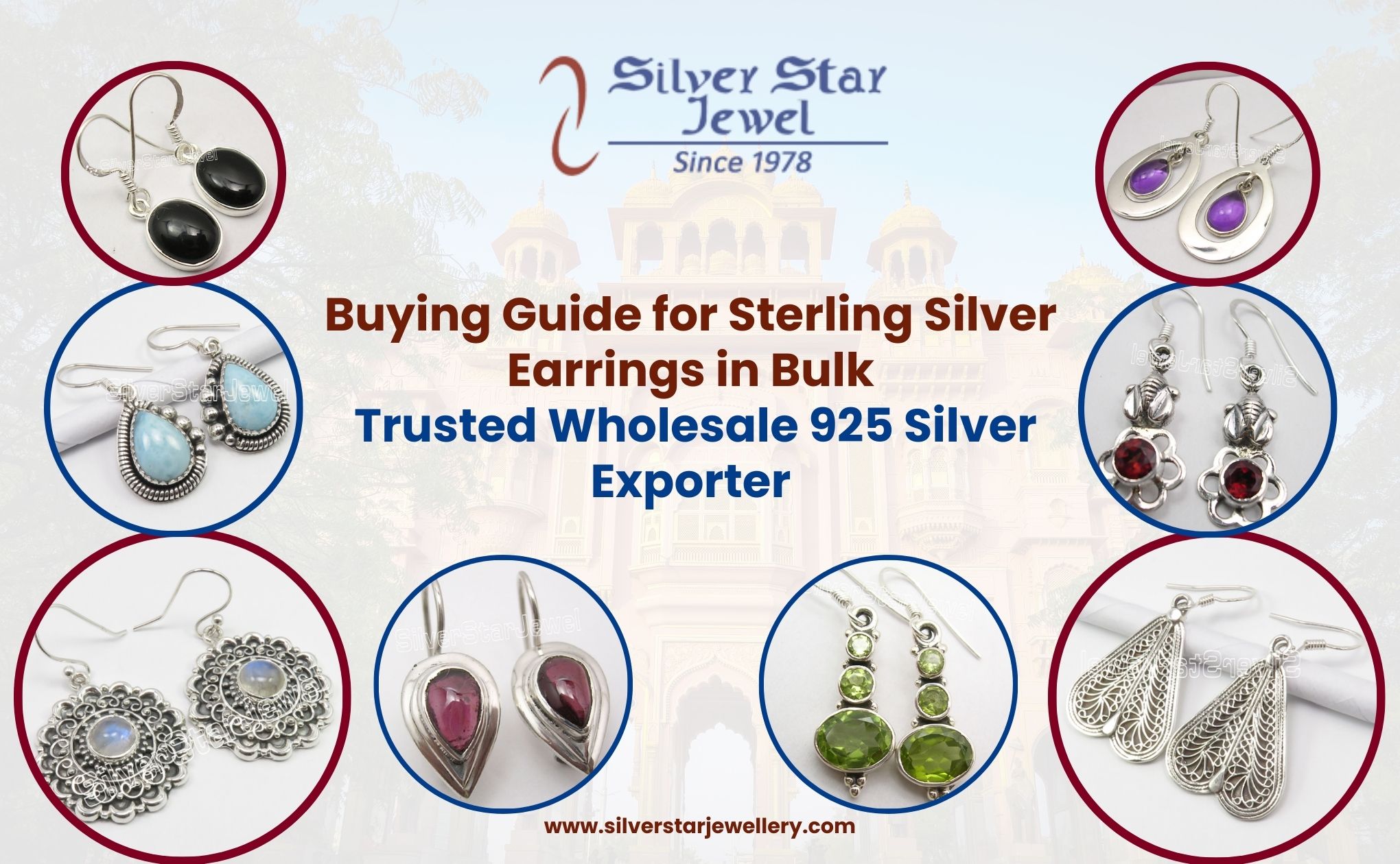 Buying Guide for Sterling Silver Earrings in Bulk Trusted Wholesale 925 Silver Exporter