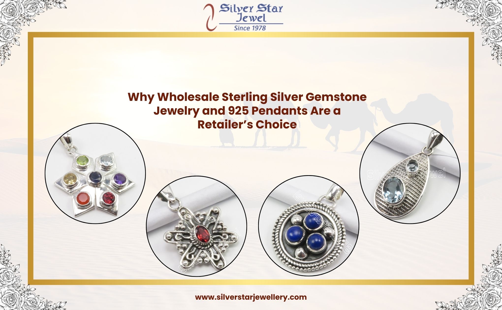 Why Wholesale Sterling Silver Gemstone Jewelry and 925 Pendants Are a Retailer’s Choice