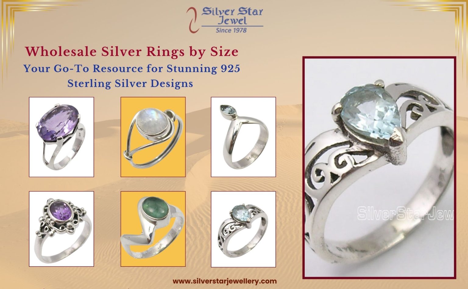 Wholesale Silver Rings by Size: Stunning 925 Silver Designs
