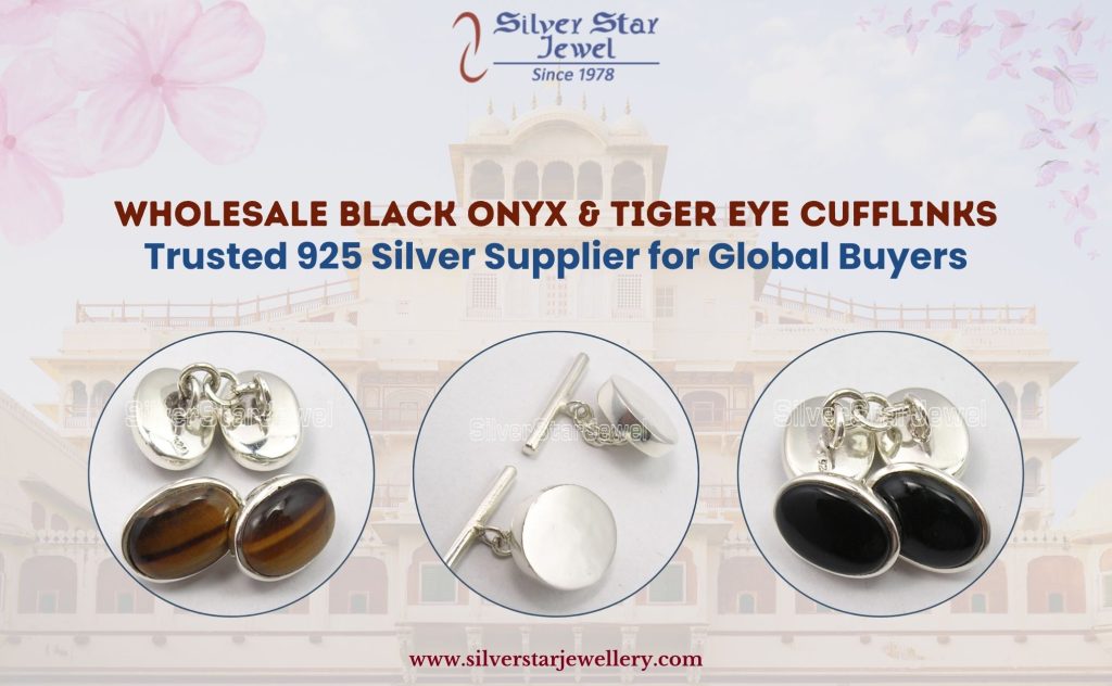 Wholesale Black Onyx & Tiger Eye Cufflinks – Trusted 925 Silver Supplier for Global Buyers