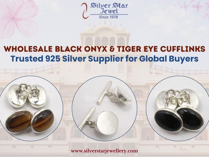 Wholesale Black Onyx & Tiger Eye Cufflinks – Trusted 925 Silver Supplier for Global Buyers