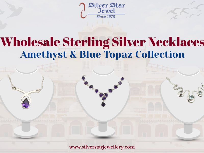 Wholesale Sterling Silver Necklaces Amethyst & Blue Topaz Collection