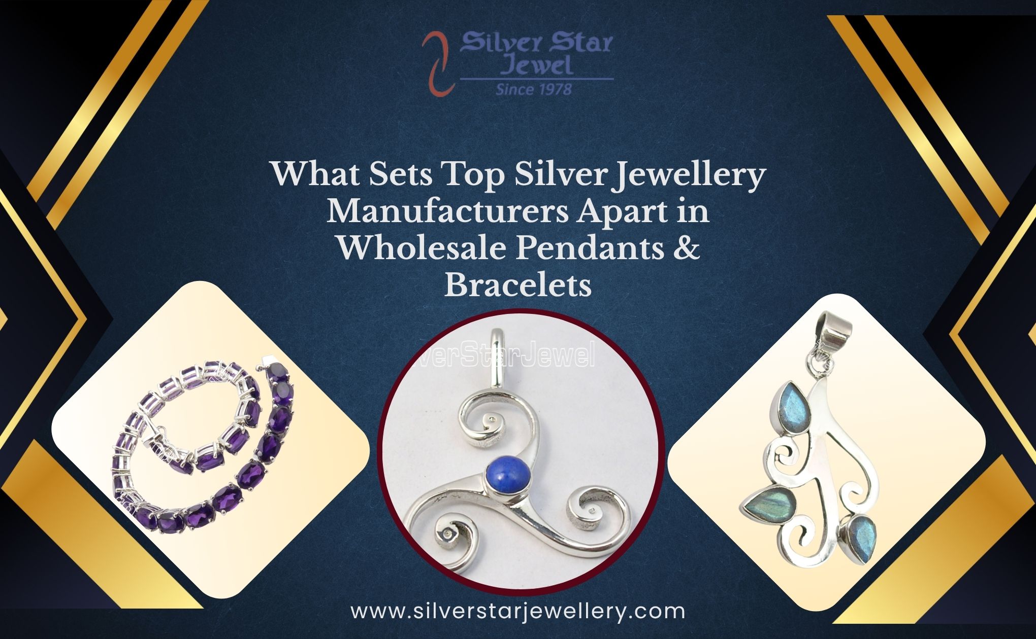 What Sets Top Silver Jewellery Manufacturers Apart in Wholesale Pendants & Bracelets