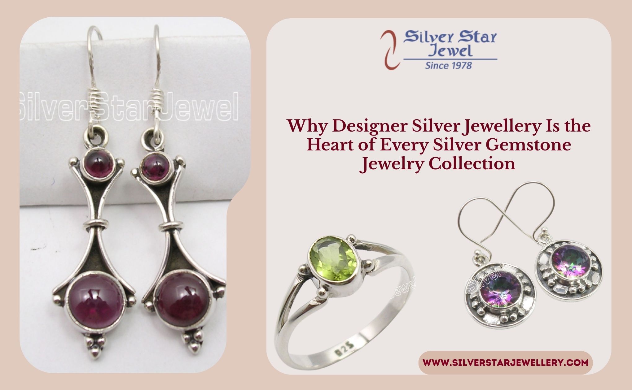Why Designer Silver Jewellery Is the Heart of Every Silver Gemstone Jewelry Collection