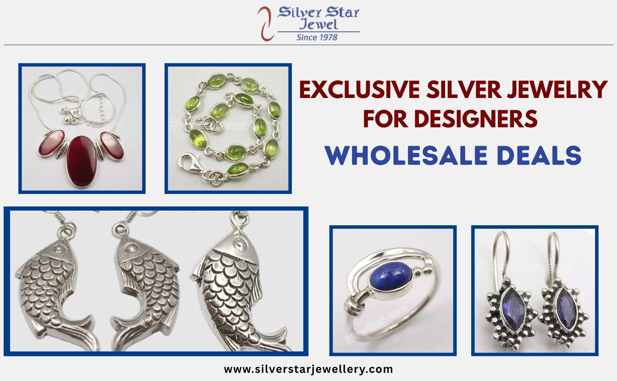 Exclusive Silver Jewelry for Designers Wholesale Deals