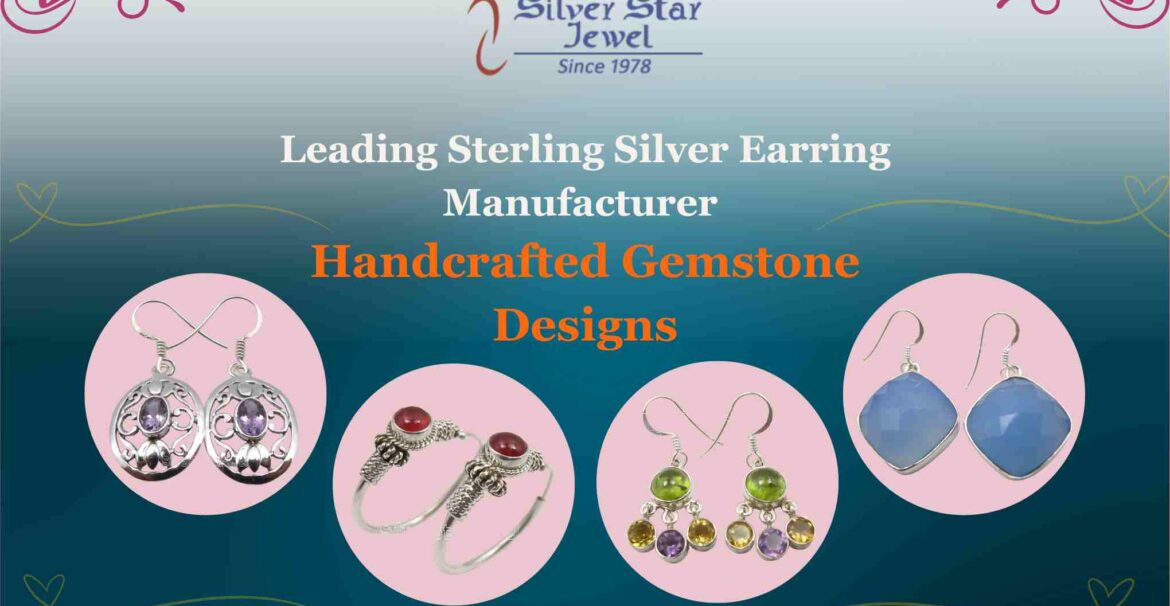 sterling-silver-gemstone-earring-manufacturer
