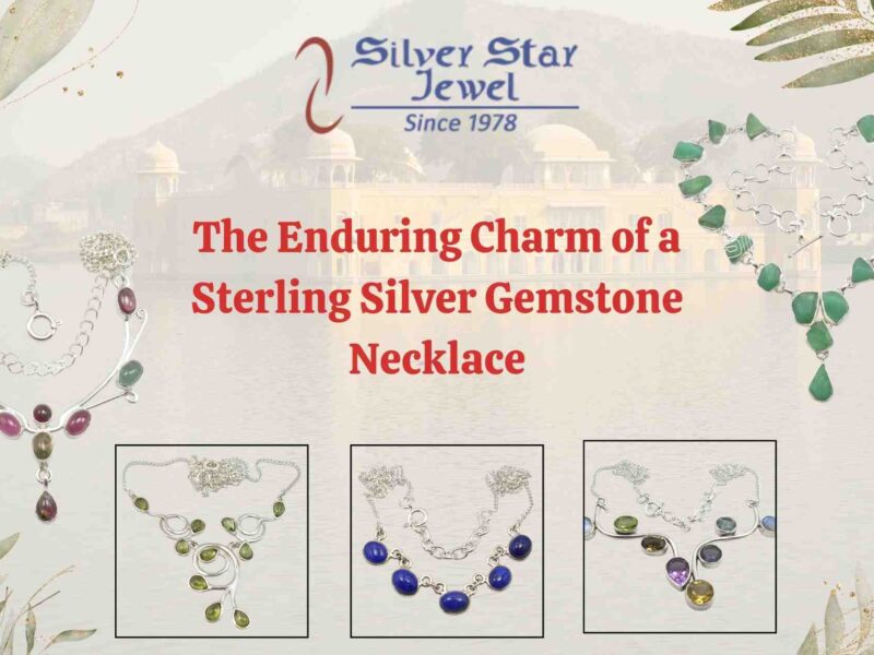 925 Sterling Silver Gemstone Necklace