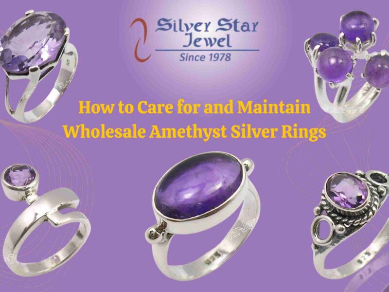 Wholesale Amethyst Silver Rings