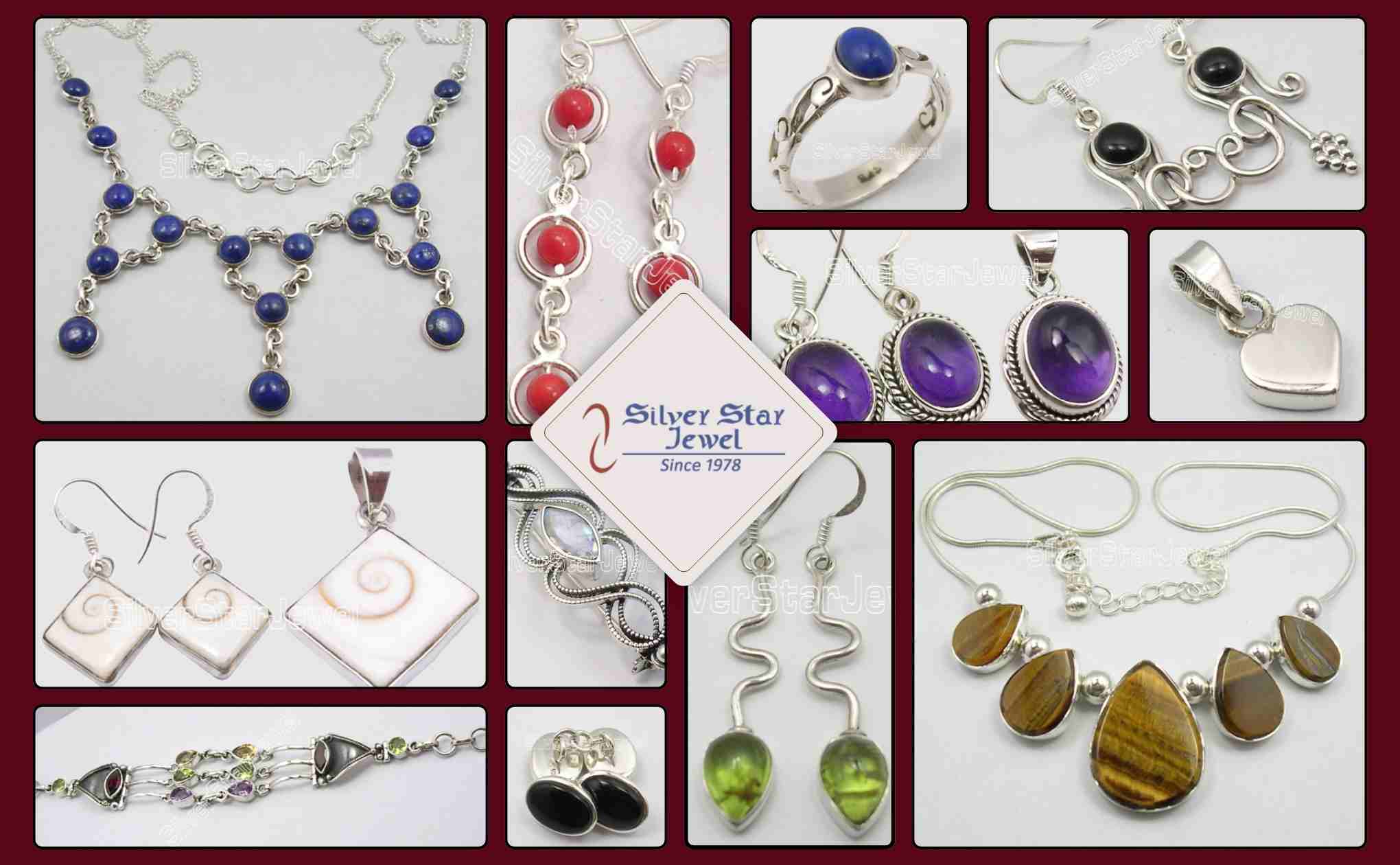 Sterling Silver Gemstone Jewelry