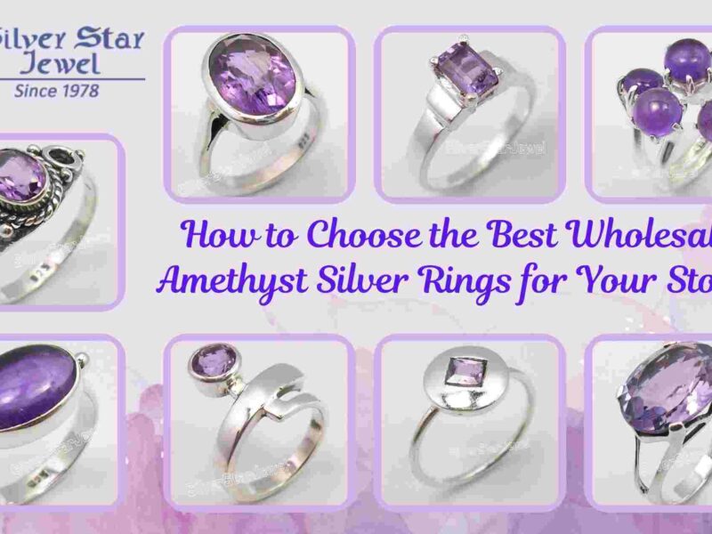 Wholesale Amethyst Silver Rings