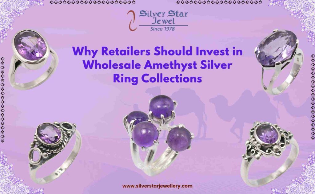 Wholesale Amethyst Silver Ring