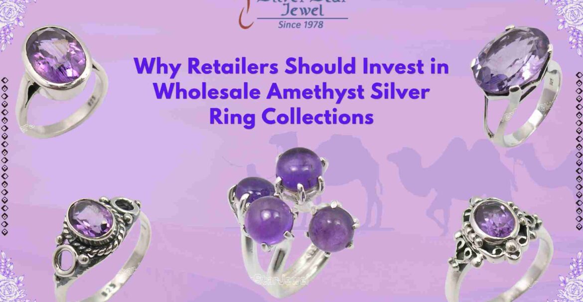 Wholesale Amethyst Silver Ring