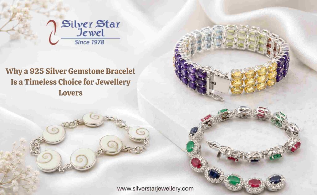 925 Silver Gemstone Bracelet