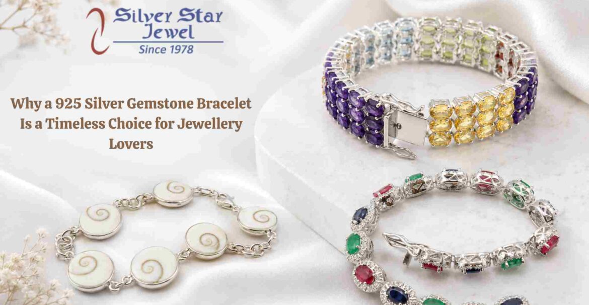 925 Silver Gemstone Bracelet