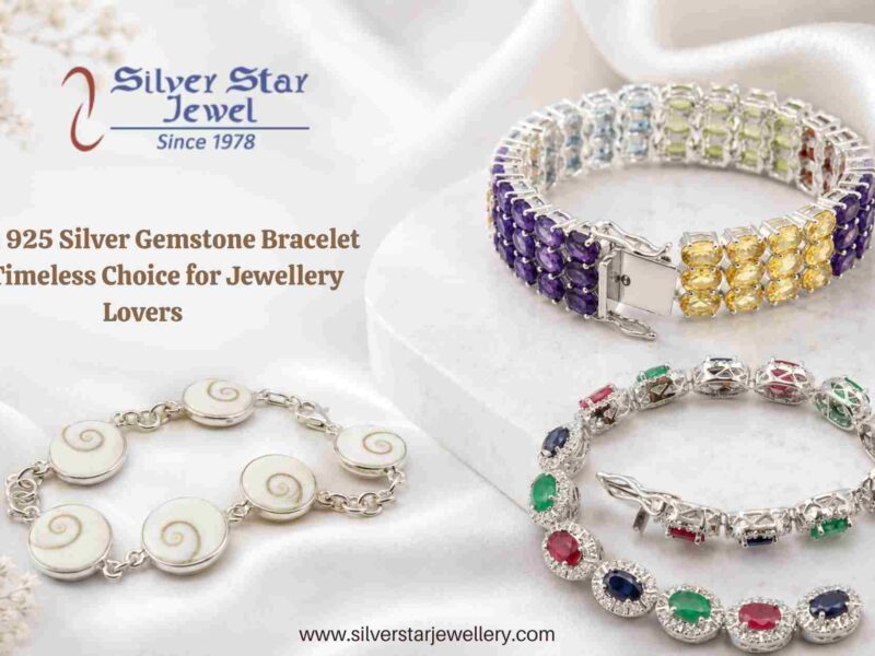 925 Silver Gemstone Bracelet