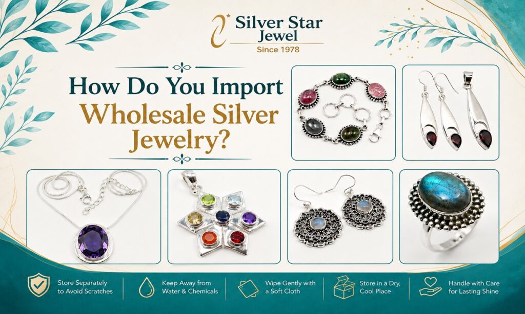 Wholesale silver jewelry for import