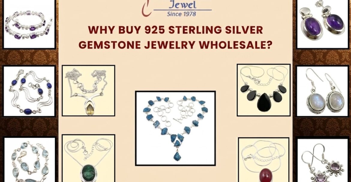 925 sterling silver gemstone jewelry wholesale