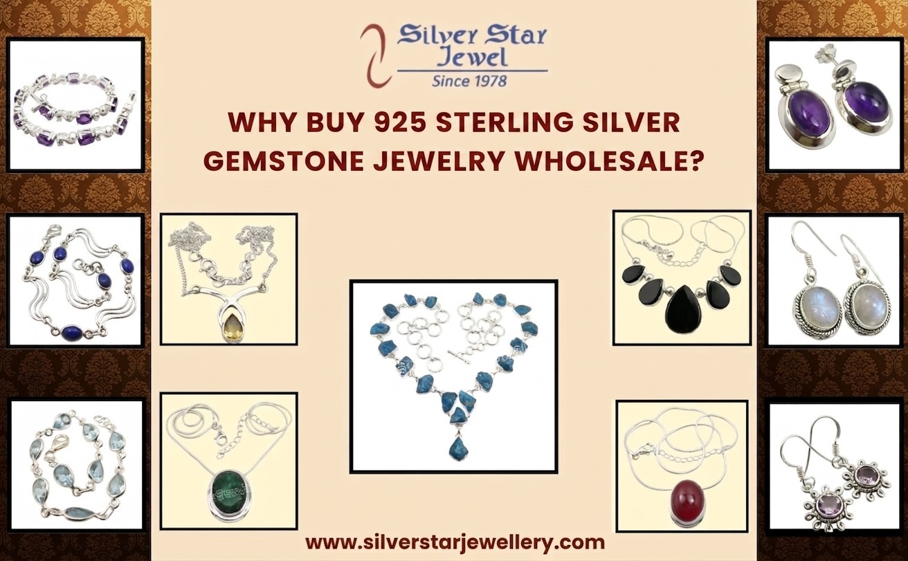 925 sterling silver gemstone jewelry wholesale