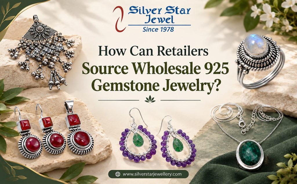 Wholesale 925 gemstone jewelry for retailers