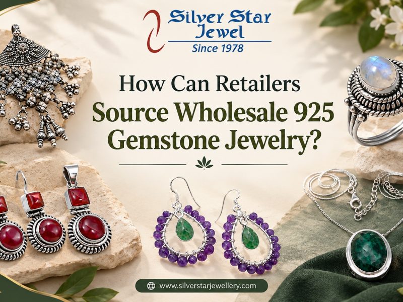 Wholesale 925 gemstone jewelry for retailers