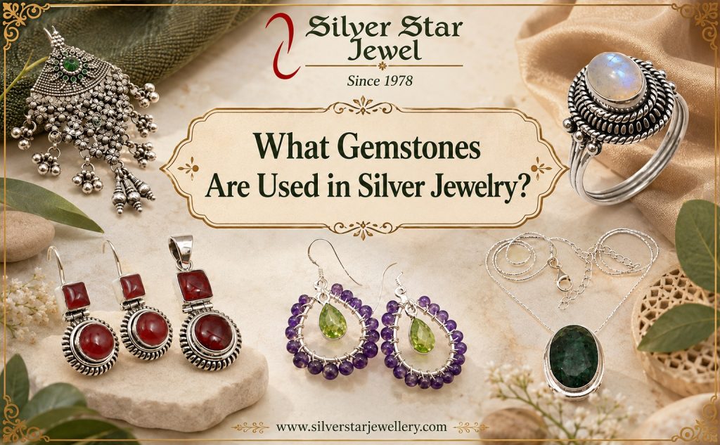 Gemstones used in silver jewelry