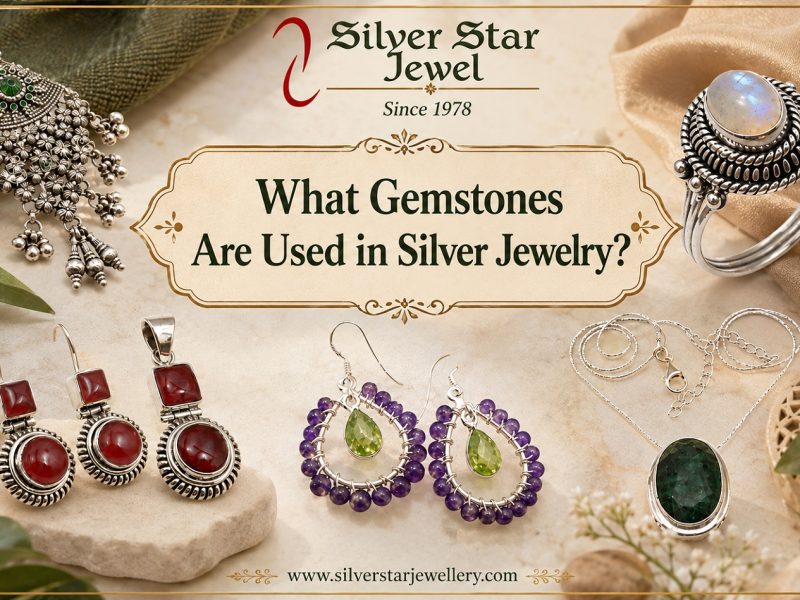 Gemstones used in silver jewelry