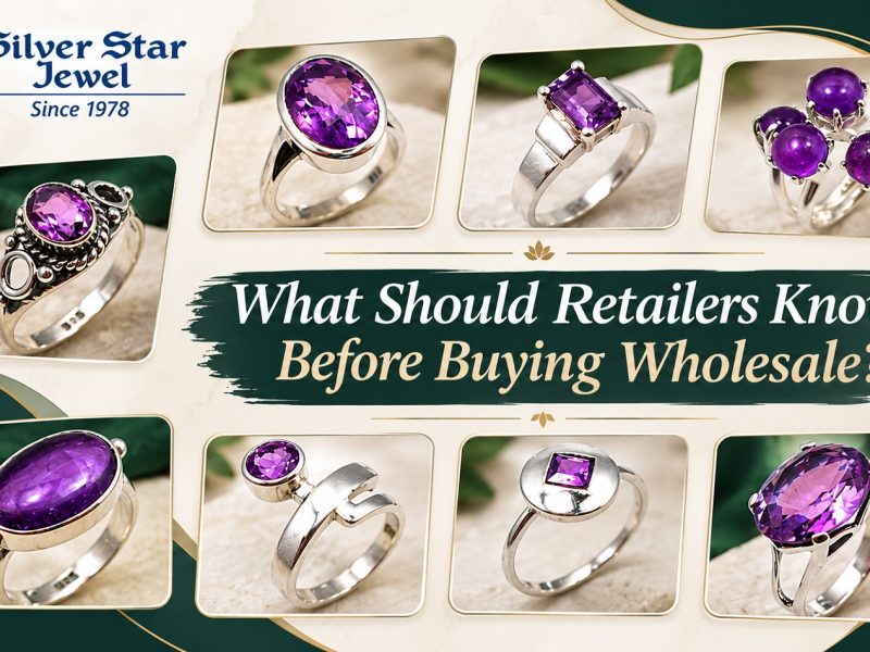 Retailer checking wholesale jewelry quality before buying