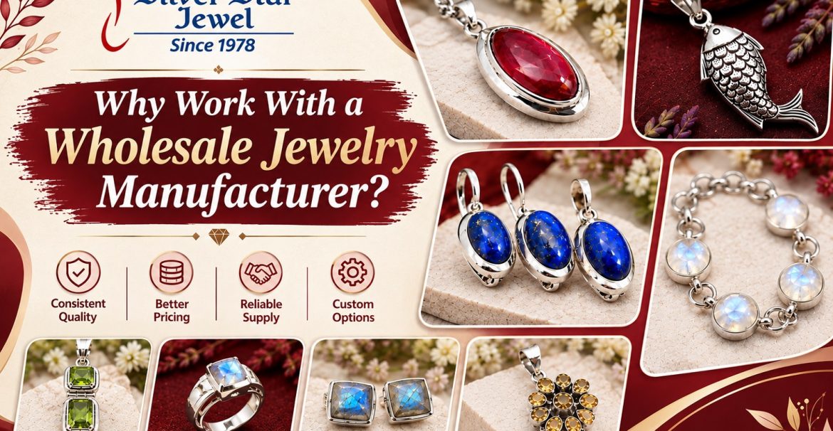 Wholesale jewelry manufacturer working with retail buyers