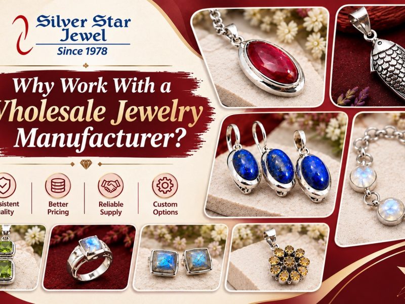 Wholesale jewelry manufacturer working with retail buyers