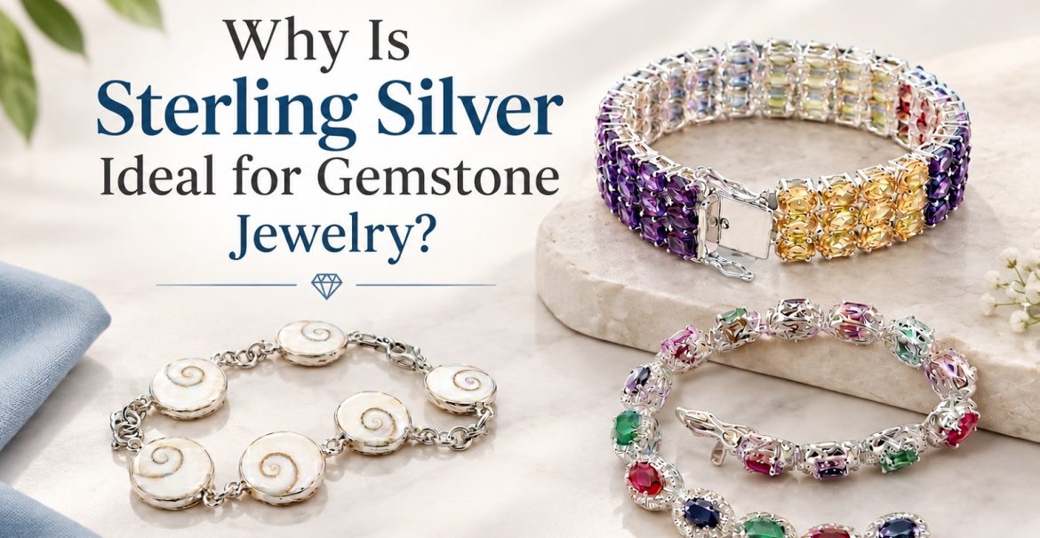 Sterling silver gemstone jewelry
